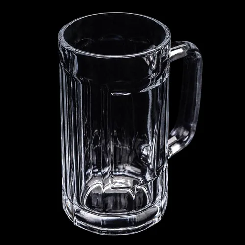 Miniatura 2 de Paquete de 4 tazas de vidrio resistentes, vasos de cerveza grandes de 16 onzas con asa, aptas para congelador, juego de tazas de cerveza clásicas