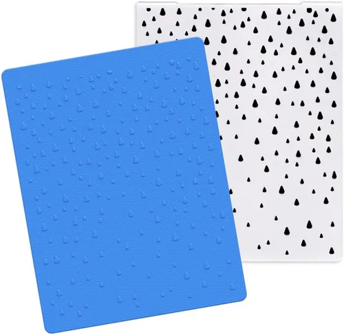 Miniatura 6 de Hying Carpeta en relieve de plástico con hojas de flores texturizadas 3D para hacer tarjetas, plantilla de manualidades, pancarta floral