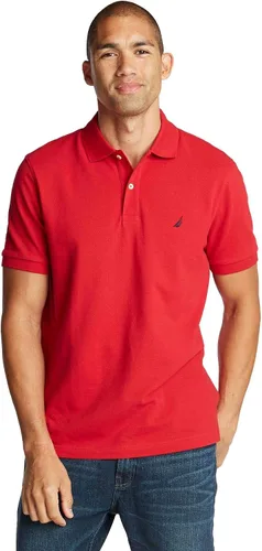 Miniatura 69 de Nautica playera polo clásica de mangas cortas, color sólido, para hombre