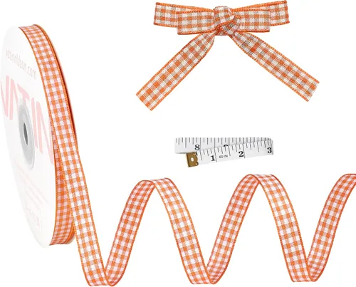 Miniatura 61 de VATIN Cinta a cuadros en blanco y negro – 3/8 pulgadas x 50 yardas, perfecta para cestas de Pascua, manualidades de primavera, envoltura de regalos