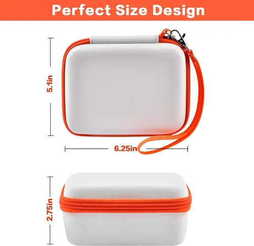 Miniatura 2 de Estuche de viaje casmilee compatible con Yoto Mini – Reproductor de audio y música para niños, bolsa portaobjetos para altavoz infantil que Blanco