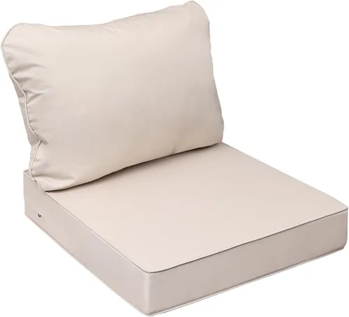Miniatura 44 de AAAAAcessories Cojines de asiento para exteriores, resistentes a la decoloración, cojines de repuesto impermeables para muebles de patio, 21 x 21 x