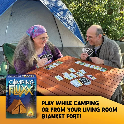 Miniatura 5 de Looney Labs - Juego de cartas de camping Fluxx - Diversión de verano, aventura al aire libre, perfecto para viajes de campamento familiares y noches