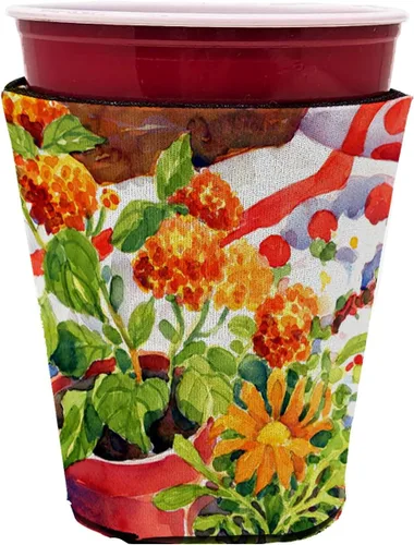Miniatura 45 de Caroline's Treasures 6015LITERK Flower – Bird of Paradise Botella de vino Hugger Botella Enfriador de Frigorífico Hugger Funda Abrazadora Lavable a