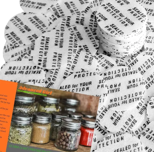 Revestimientos de tapa de sellos activados por par sensibles a la presión, 1.693 in, 30 unidades, fabricados en Estados Unidos, para botellas y