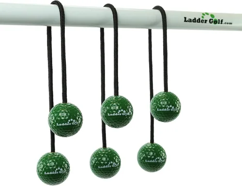 Miniatura 6 de Ladder Golf Official Hard Bolas, 3PK Rojo