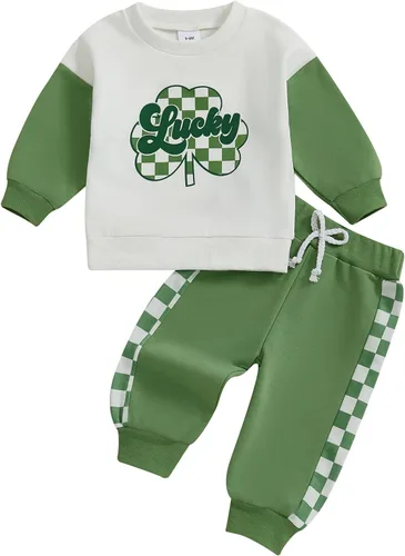 Miniatura 64 de BemeyourBBs Conjunto divertido de sudadera y pantalones de manga larga con letras divertidas para bebé niño y niño