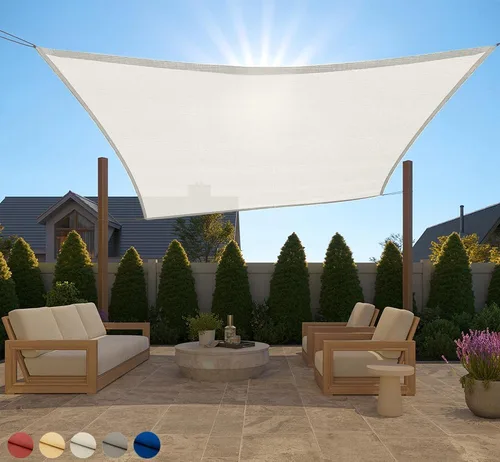 Miniatura 44 de GORILLA GRIP Toldo rectangular resistente con protección UV, resistente a la decoloración, desgarros y al óxido, bordes curvos que bloquean la luz