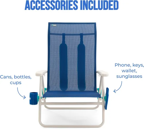 Miniatura 6 de Shibumi Shade Silla de playa portátil para adultos Marco de grado marino antioxidante Capacidad de 300 libras Correas acolchadas