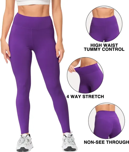 Miniatura 4 de Natural Feelings Leggings de talle alto para mujer ultra suaves elásticos opacos delgados para yoga talla única y más