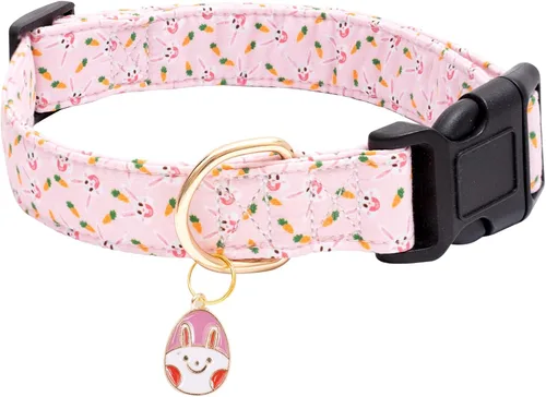 Miniatura 8 de Faygarsle Collar de Algodón para Perro Lindos Collares para Perros Pequeños Medianos Grandes Opciones de Colores Florales Púrpura Amarillo Collares