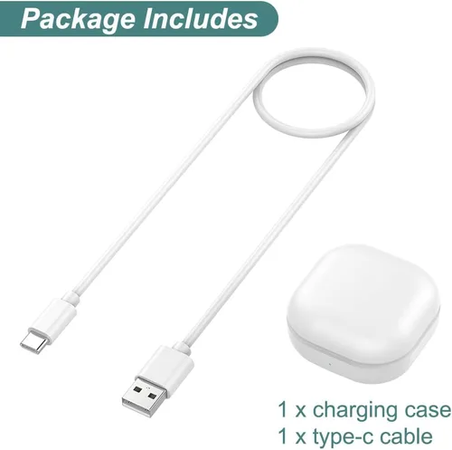 Miniatura 5 de Kissmart - Funda de carga para auriculares Galaxy Buds Live SM-R180 (blanco) Funda de cargador de repuesto para Samsung Galaxy Buds Live