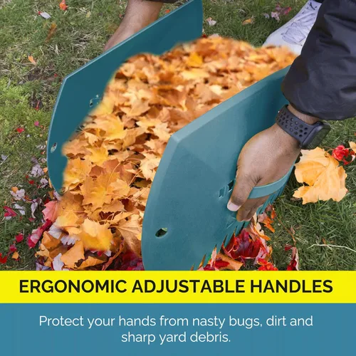 Miniatura 4 de GardenHOME Palas Recogedoras de Hojas Rastrillos de Mano, Agarradores de Hojas Grandes para Trabajo en el Patio y Uso en el Jardín, Rastrillo