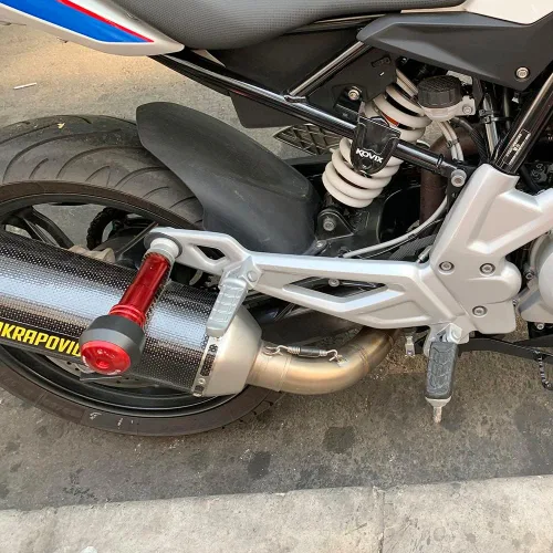 Miniatura 5 de Accessoires - Protector contra caídas de escape deslizante compatible con Suzuki GSXS750, GIXXER 250SF, GIXXER 150SF, GSX-R150, GSX-R125, GSX-S150