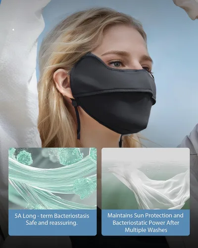 Miniatura 5 de BENEUNDER Protección solar UV para la cara, bufanda para el cuello, UPF150+, transpirable, refrescante, para actividades al aire libre de verano