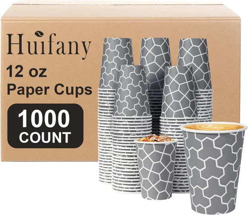 Miniatura 11 de Paquete de 180 tazas de café de 16 onzas, tazas de café desechables de papel caliente de 16 onzas, taza de café de papel aislada para bebidas frías