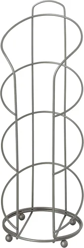 Zenna Home Soporte para papel higiénico, soporte de reserva, hasta 4 rollos de almacenamiento de papel higiénico, en níquel satinado