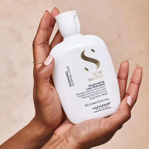 Miniatura 4 de ALFAPARF MILANO Semi di Lino Diamond Shine - Champú iluminador sin sulfato - Añade brillo y brillo - Sin parabenos ni parafina - Seguro para cabello