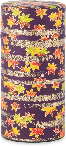 Miniatura 20 de NOREN Lata para Té Japonesa de Hojalata (Papel Yuzen Washi - Oboro Sakura/Rosa), Tamaño de 7.06 oz/Fabricado en JAPÓN con Tapa Interior Incluida