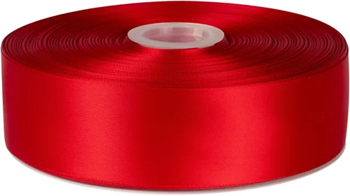 Miniatura 24 de Cinta de satén de doble cara de 1-1/2 pulgadas x 100 yardas, cinta de poliéster negra para envolver regalos, decoración de boda, arreglos florales