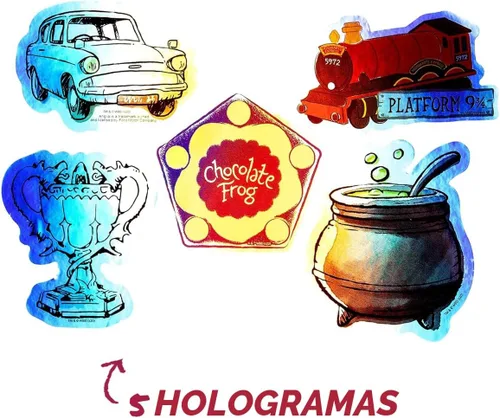 Miniatura 6 de Conquest Journals - Calcomanías de vinilo de acuarela de Harry Potter, juego de calcomanías únicas, 5 hologramas, impermeable, resistente a