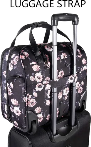 Miniatura 6 de KROSER - Maletín de Ordenador Portátil con Ruedas Premium, Bolsa de Ordenador Portátil de 15.6 Pulgadas, Bolso de Viaje Nocturno con Bolsillos RFID