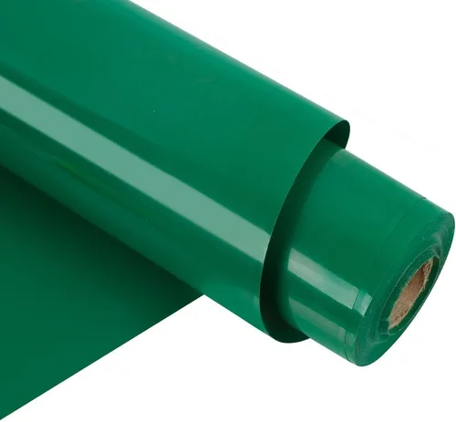 Miniatura 32 de RENLITONG Rollos de vinilo de transferencia de calor negro con purpurina, vinilo HTV de 12 pulgadas x 8 pies para camisas, vinilo para planchar