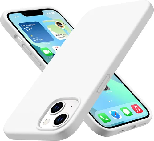 Miniatura 14 de CellEver Funda de silicona resistente para iPhone 13, protección militar contra caídas, protección elevada de pantalla y cámara, interior sin Negro
