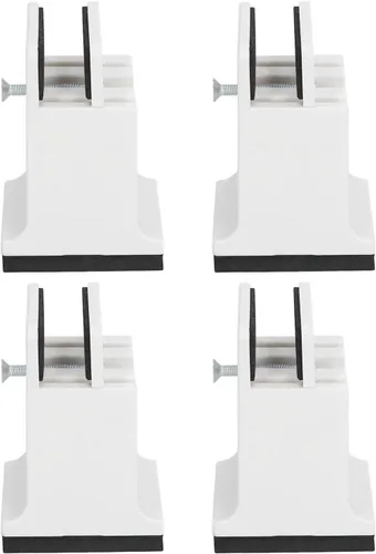 Miniatura 7 de Srliya 4 elevadores de mesa para cama, elevadores de muebles ajustables con abrazadera de tornillo, elevadores de muebles resistentes para sofá