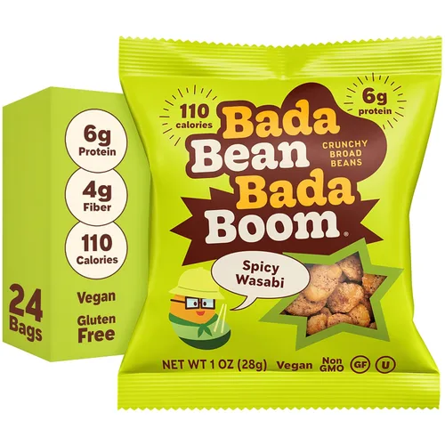 Miniatura 11 de Enlightened Bada Bean Bada Boom - Proteína a base de plantas, libre de gluten, vegana, crujientes y tostadas (habas), 110 calorías por porción