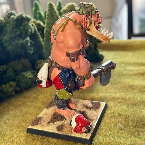Miniatura 4 de Gigante 1 Ogro Troll en miniatura pintado Orcos Goblins Gargant Batallas de fantasía El Viejo Mundo Oldhammer 1.102 in