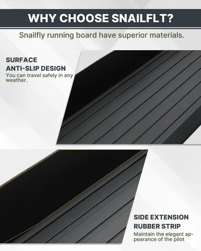 Miniatura 4 de Estribos Snailfly para Honda Pilot 2023-2026, pasos laterales de aluminio con capacidad de carga de 600 LBS