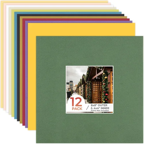Miniatura 27 de Frametory, Marcos precortados negros de 5x7 pulgadas para fotos de 4x6 pulgadas, impresiones, obras de arte - Núcleo blanco con corte biselado
