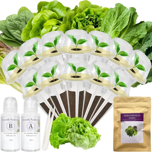 Miniatura 10 de Kit de cápsulas de semillas de hierbas gourmet para AeroGarden, idoo, Ahopegarden, MUFGA Hydroponics Garden con albahaca, perejil, tomillo, menta