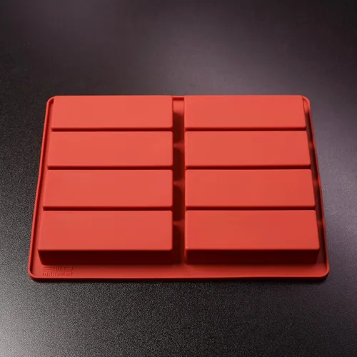 Miniatura 6 de Bold Maker - Molde de silicona rectangular de 8 cavidades (2 unidades) - 23815 - Ideal para barras de granola, barras nutricionales, barras