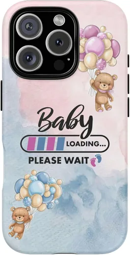 Miniatura 29 de Cute Baby Loading Phone Case for iPhone Models and Variants - Sweet Maternity Phone Cover for Pregnancy Reveal or Baby Shower Matte