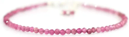 Miniatura 8 de Gempires - Pulseras de cuentas de piedras preciosas hechas a mano, ligeras, de cristal, para uso diario, hipoalergénicas, de 8 pulgadas, chapadas