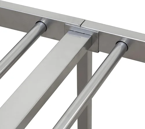 Miniatura 13 de East West Furniture GDTBSIL Garland - Marco de cama individual con 6 patas de metal, marco de cama de lujo con recubrimiento en polvo, color plateado