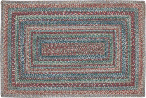 Miniatura 9 de VHC Brands Alfombra de yute multi medio círculo con almohadilla 19.5x36