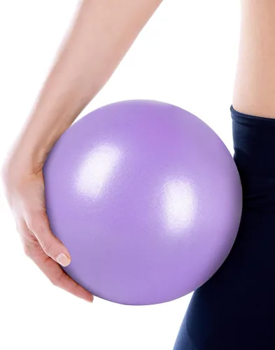 Miniatura 8 de Pelota de pilates de 9 pulgadas, pelota de ejercicio pequeña, pelota de entrenamiento para barra, pilates, yoga, estabilidad, entrenamiento