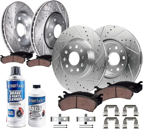 Miniatura 34 de Detroit Axle - Kit de freno delantero para Chevy GMC Silverado Sierra Yukon XL Express Savana Suburban 1500 Tahoe Avalanche Cadillac Escalade Pinza
