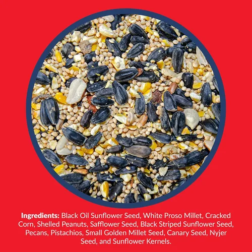 Miniatura 4 de Lyric Supreme Wild Bird Seed, mezcla de alimentos para pájaros silvestres con nueces y semillas de girasol, bolsa de 20 libras y mezcla de semillas