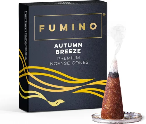 Fumino® Conos de incienso fresco Autumn Breeze 20 por caja, fragancia Masala Agarbatti Joss para relajación y meditación, decoración del hogar y la