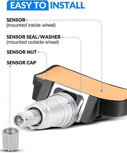 Miniatura 8 de F2GZ1A189A Sensor de presión de neumáticos preprogramado para: Ford F150 Explorer Fusion Edge Ranger Transit Connect EcoSport Maverick Flex