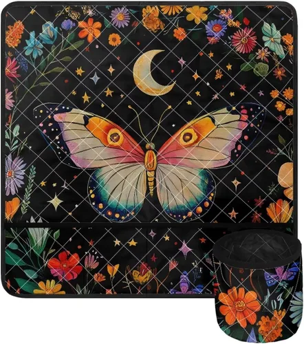 Miniatura 7 de Alfombrilla para máquina de coser con estampado de manzanas rojas para mesa con bolsillos, resistente al polvo, compatible con máquina de coser