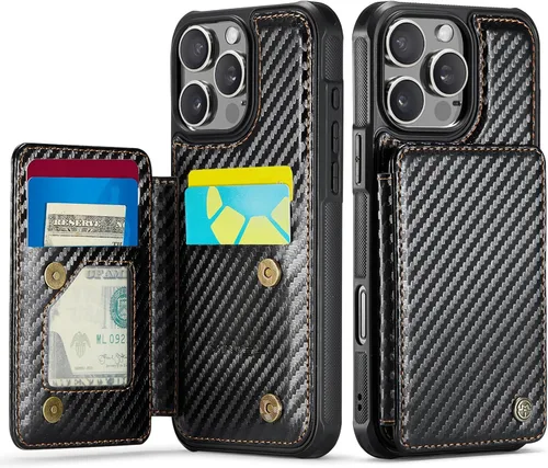 Miniatura 50 de Vinich Funda tipo cartera para iPhone 11 con tarjetero, bloqueo RFID, ranuras de crédito, función atril, a prueba de golpes, para iPhone 11 de 6.1