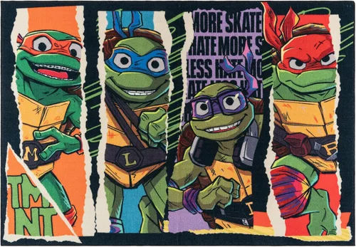 Miniatura 16 de Gertmenian Alfombra de Área de las Tortugas Ninja Mutantes Adolescentes - 3x5 Pequeña, Antideslizante, Ideal para Niños en Dormitorio, Sala