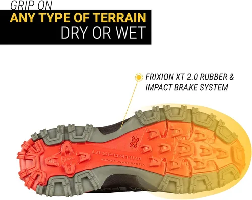 Miniatura 4 de La Sportiva Bushido II - Tenis de correr para mujer, gris pizarraaguamarina