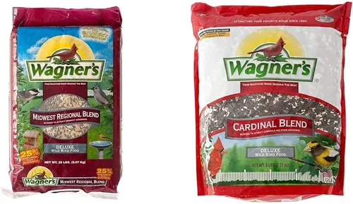 Miniatura 11 de Wagner's 62006 Mezcla de 20 libras del medio oeste y 18542 alimento para pájaros silvestres de maíz agrietado de 10 libras