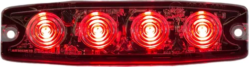 Miniatura 10 de Buyers Products 8892240 - Luz estroboscópica LED ultrafina de 4.5 pulgadas, ámbar, 4 LED, patrones de flash síncronos y alternos, luz de emergencia